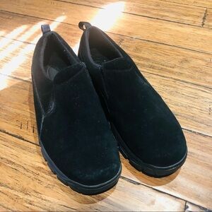 Lands End Suede Slip Ons